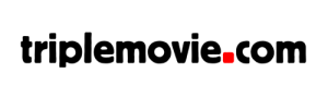 TripleMovie.com logo image, black text that reads triplemovie.com